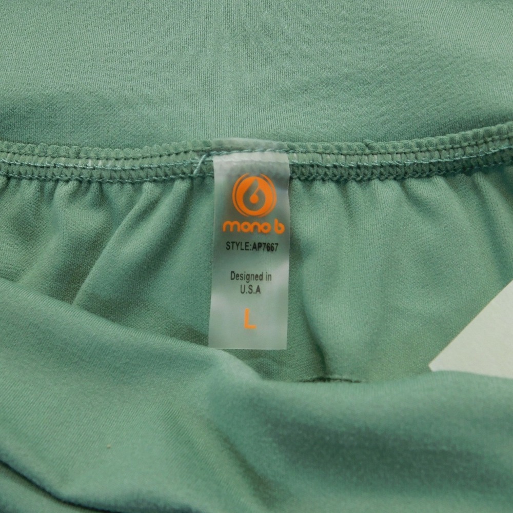 Mono B Women's L Green High Waist Barrel Jogger Pants Pockets Athletic - Picture 8 of 9